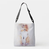 Sable Rough Collie Puppy Crossbody Bag Crossbody Tas (Achterkant)