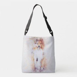 Sable Rough Collie Puppy Crossbody Bag Crossbody Tas