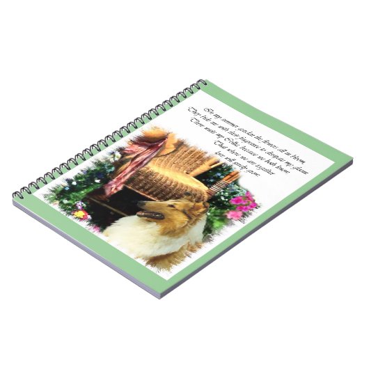 Sable Rough Collie where Love Groeit Notitieboek (Linkerzijde)