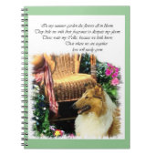 Sable Rough Collie where Love Groeit Notitieboek (Voorkant)