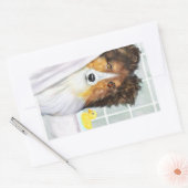 Sable Sheltie Bath Rechthoekige Sticker (Envelop)