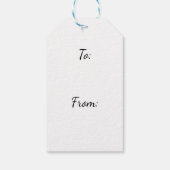 Sable Sheltie Kerstmis Cadeaulabel (Achterkant)