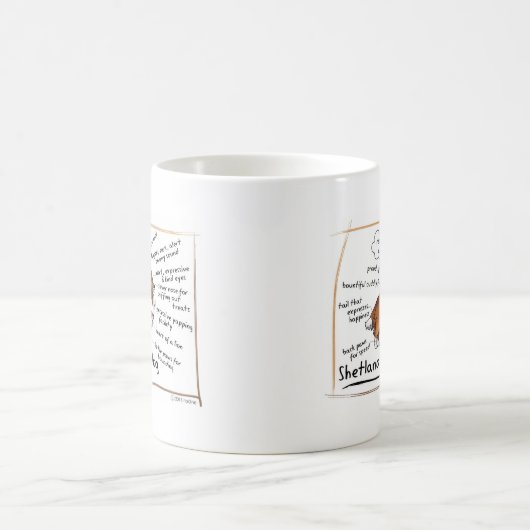 Sable Sheltie Koffiemok (Center)