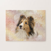 Sable Sheltie Legpuzzel (Horizontaal)
