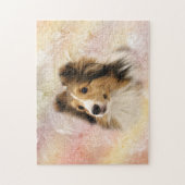 Sable Sheltie Legpuzzel (Verticaal)