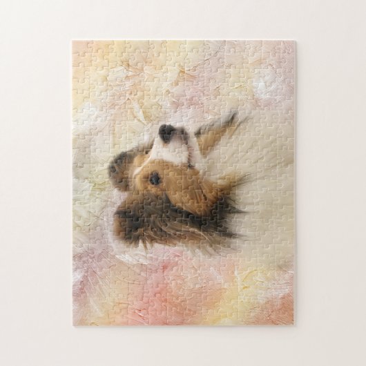 Sable Sheltie Legpuzzel (Verticaal)