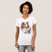 Sable Sheltie Schilderen | Gepersonaliseerd T-shirt (Voorkant volledig)