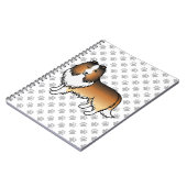 Sable Shetland Sheepdog Cartoon Dog & Paws Notitieboek (Linkerzijde)