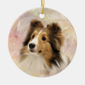 Sable Shetland Sheepdog Keramisch Ornament (Voorkant)