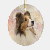 Sable Shetland Sheepdog Keramisch Ornament (Links)