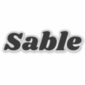 Sable Sticker (Voorkant)