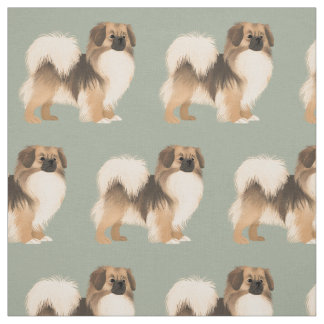 Sable Tibetan Spaniel Fabric Stof