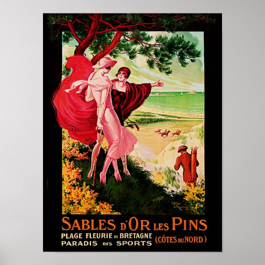 Sables d'or Les Pins Poster (Voorkant)