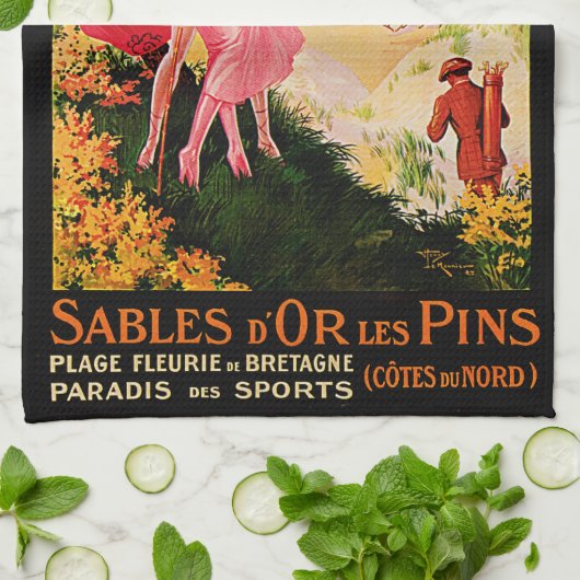 Sables d'Or les Pins Theedoek (Gevouwen)