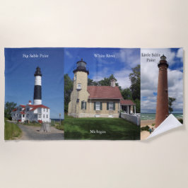 Sables & White River Lighthouse Beach Towel Strandlaken
