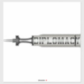 "SABOT DIPLOMACY" Aangepast snijdend vinyl Sticker (Vel)