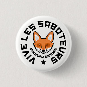 Sabotage Ronde Button 3,2 Cm