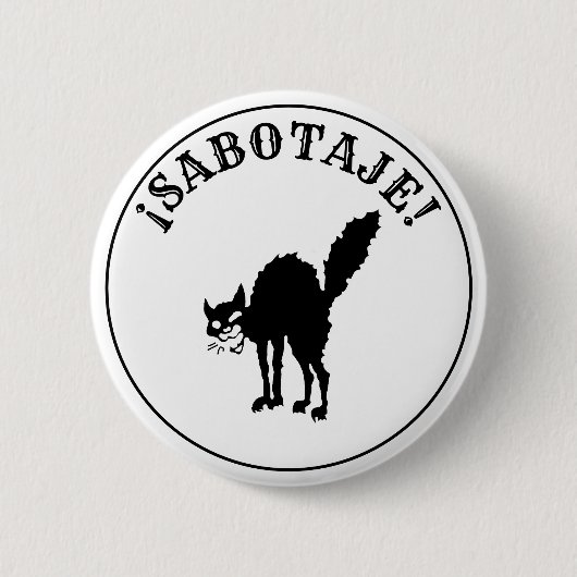 Sabotage/Sabotabby Ronde Button 5,7 Cm (Voorkant)