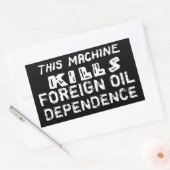 Sabotage Sticker: afhankelijkheid van buitenlandse Rechthoekige Sticker (Envelop)