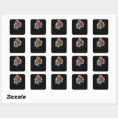 Sabotage Vierkante Sticker (Vel)