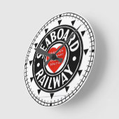 Sabotagevliegtuig luchtlijn Logo wandklok (Hoek)