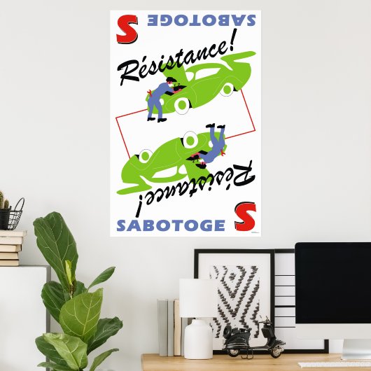 Sabotoge Poster (Thuiskantoor)