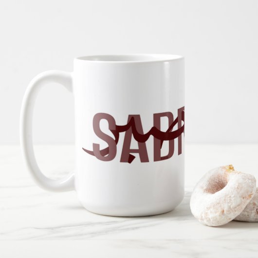 Sabr “Geduld” Arabische Engelse koffiemok  (Met donut)