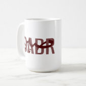 Sabr “Geduld” Arabische Engelse koffiemok  (Voorkant links)