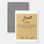 Sabr-plaknotitie Magneet (Voorkant / Achterkant)