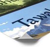 Sabr, Shukr, Tawakkul | Modern Muslim Home Gift Po Poster (Hoek)