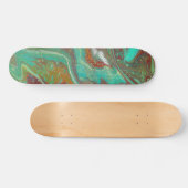 Sabre Dance 3 Groen Rood Abstract Skateboard Deck (Horizontaal)