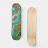 Sabre Dance 3 Groen Rood Abstract Skateboard Deck (Voorkant)