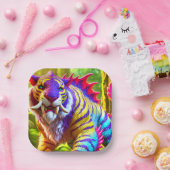 Sabre Tooth Tiger Art Papieren Bordje (Feest)