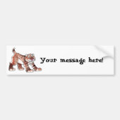 Sabretooth Tiger Bumpersticker (Voorkant)