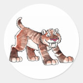Sabretooth Tijger Stickers (Voorkant)