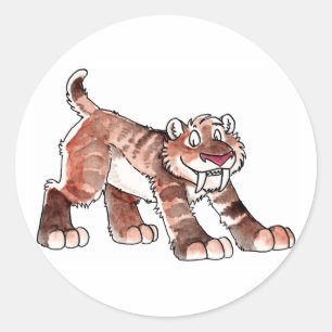 Sabretooth Tijger Stickers
