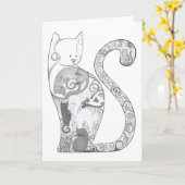 Sabrina en het Wenskaart van Vrienden Kaart (Gele Bloem)