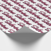 Sabrina faded pink personalisiertes Geschenkpapier Cadeaupapier