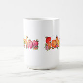 Sabrina - Floral and Bee Design Mug Koffiemok (Center)