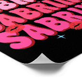 Sabrina gepersonaliseerde naam I Love Sabrina G Poster (Hoek)