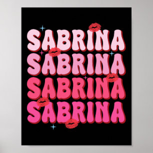 Sabrina gepersonaliseerde naam I Love Sabrina G Poster