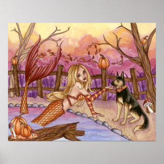 Sabrina - Herfst Mermaid Poster