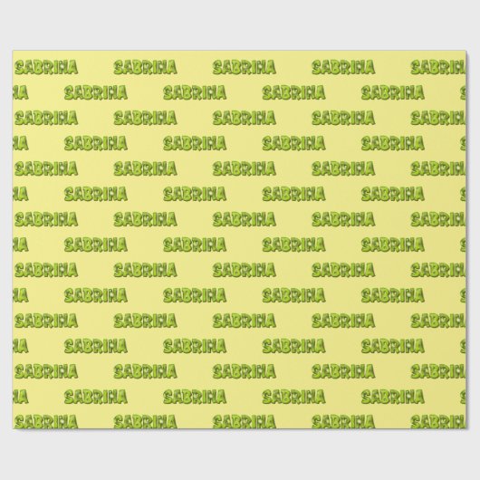 Sabrina Kiwi Fruit Geschenk papier Geschenkpapier (Vlak)