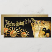 Sabrina Las Vegas Deluxe Bruiloft Kaart (Voorkant / Achterkant)