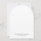 Sabrina Modern Huwelijksuitnodiging Kaart (Achterkant)