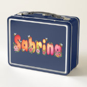 Sabrina- Personalized Bee Lunch Box (Achterkant)
