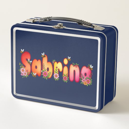Sabrina- Personalized Bee Lunch Box (Voorkant)