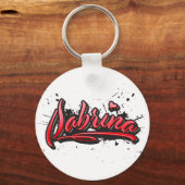 Sabrina red Heart Graffiti Schlüsselanhänger Sleutelhanger (Voorkant)