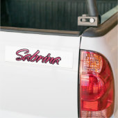Sabrina vervaagde roze Aufkleber Sticker (Op Truck)