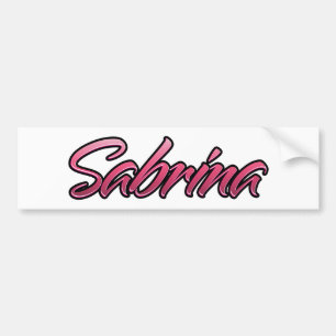 Sabrina vervaagde roze Aufkleber Sticker